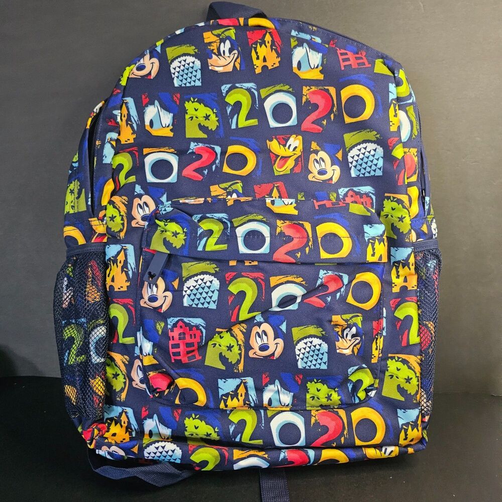 NWT Disney Parks 2020 Bookbag Backpack Mickey Mouse Animal Kingdom Epcot